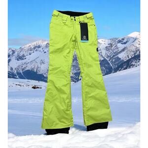 NWT Special Blend Snow Pants Women S Electra Fit Zip Insulated Ski‎ Green